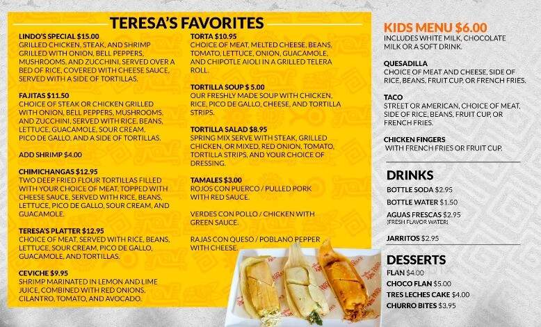 Taco Teresa's - Minnetonka, MN menu_pic