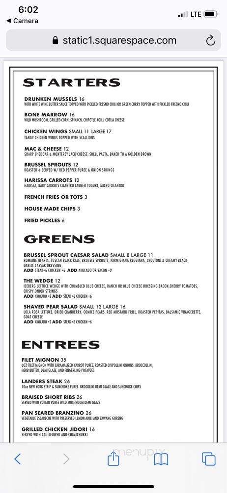 Landers - San Clemente, CA menu_pic