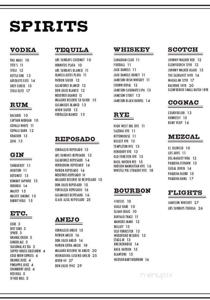 Landers - San Clemente, CA menu_pic