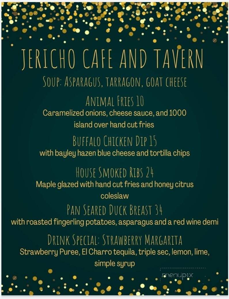 Jericho Cafe & Tavern - Jericho, VT menu_pic