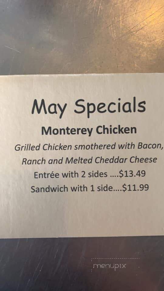 Clifford's Restaurant - Elberton, GA menu_pic