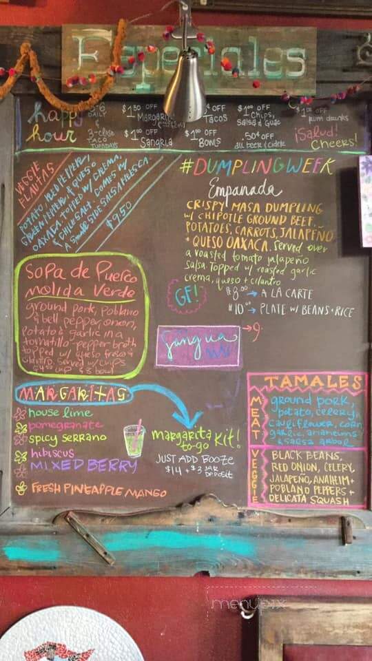 Por Que No - Portland, OR menu_pic