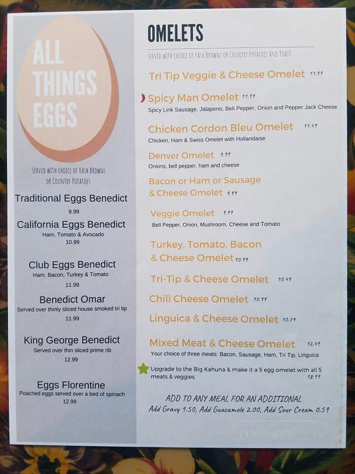 Grizzly Rock Cafe and Grill - Turlock, CA menu_pic