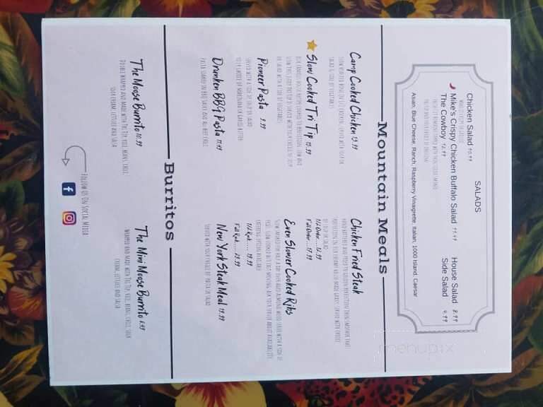 Grizzly Rock Cafe and Grill - Turlock, CA menu_pic