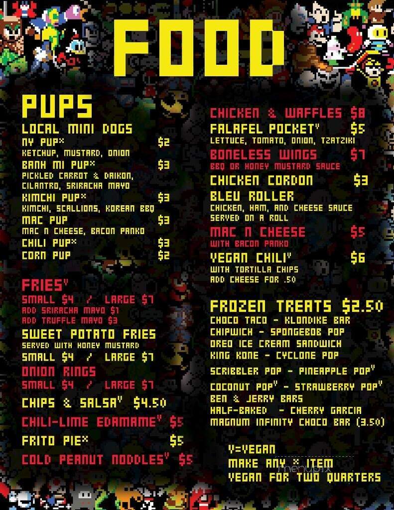 Quarters - Hadley, MA menu_pic