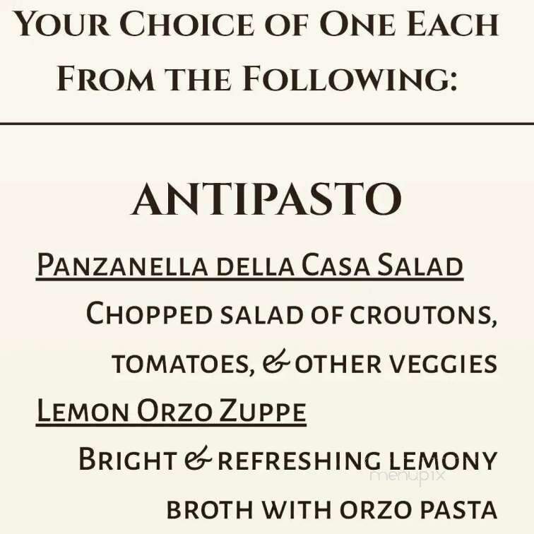 Vale 243 Southern Italian Kitchen - Clyde, NC menu_pic