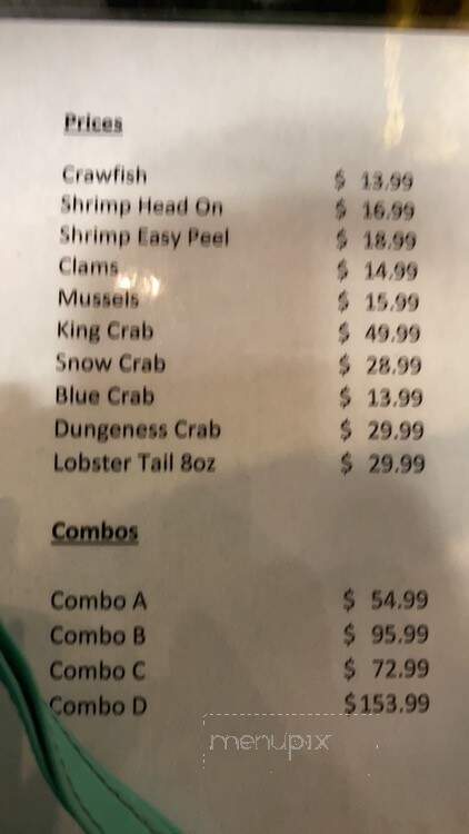 Wild Crab Boil - McHenry, IL menu_pic