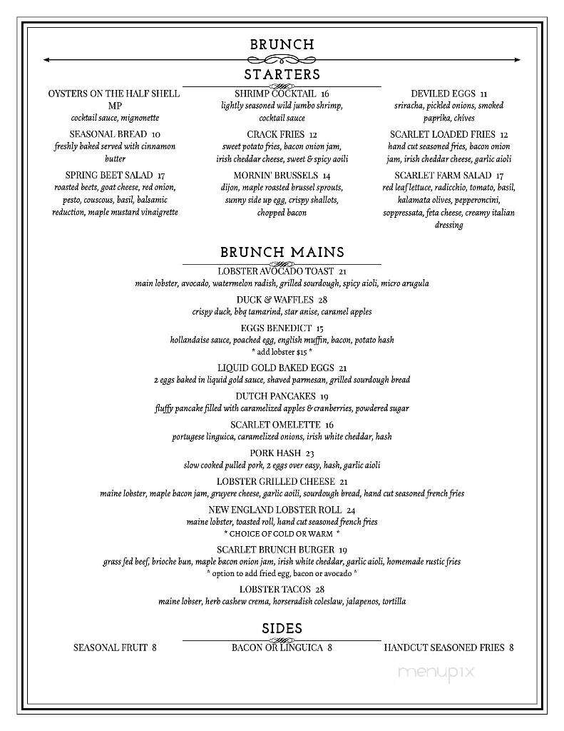 Scarlet Kitchen & Lounge - Rancho Mission Viejo, CA menu_pic