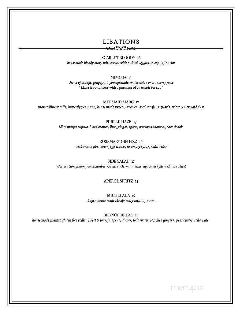 Scarlet Kitchen & Lounge - Rancho Mission Viejo, CA menu_pic