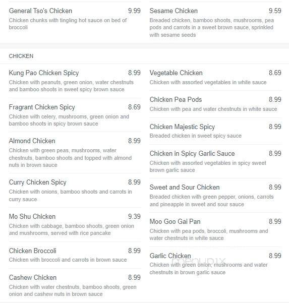 Golden China Chinese Restaurant - Winona, MN menu_pic