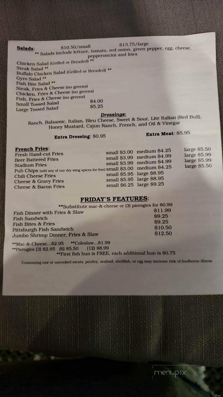 Brewski's - Monaca, PA menu_pic