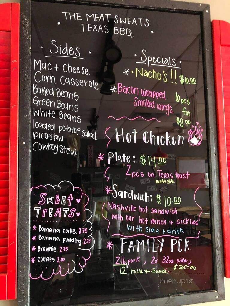 The Meat Sweats BBQ - Hendersonville, TN menu_pic