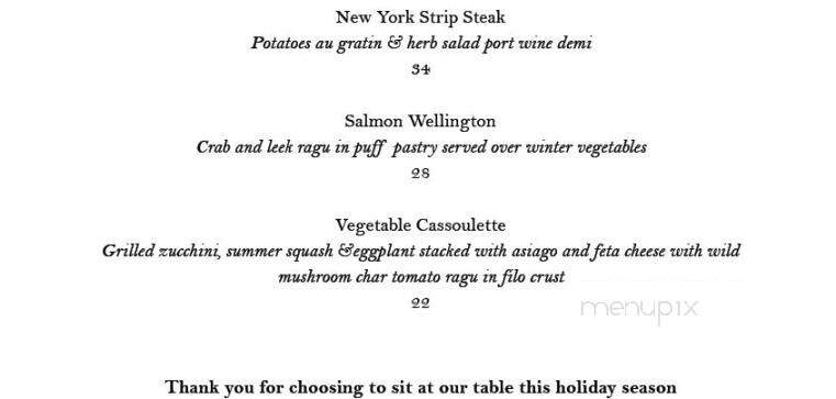 The Putney Inn - Putney, VT menu_pic