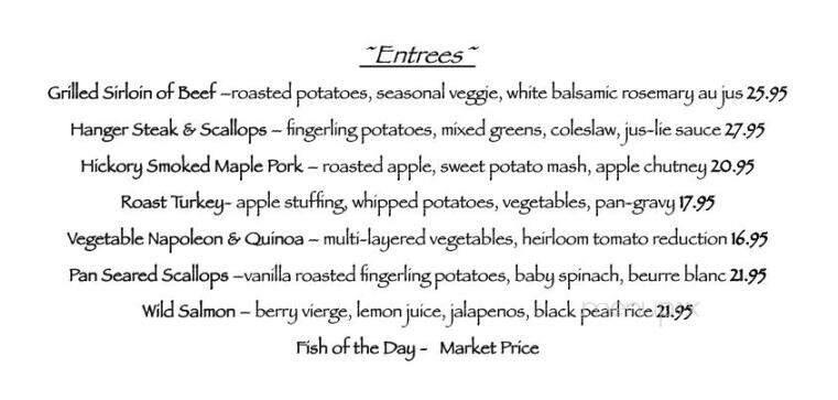 The Putney Inn - Putney, VT menu_pic
