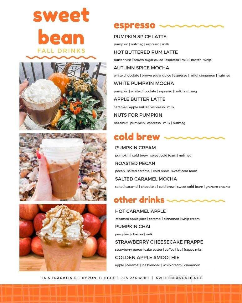 Sweetbean Cafe & Bakery - Byron, IL menu_pic