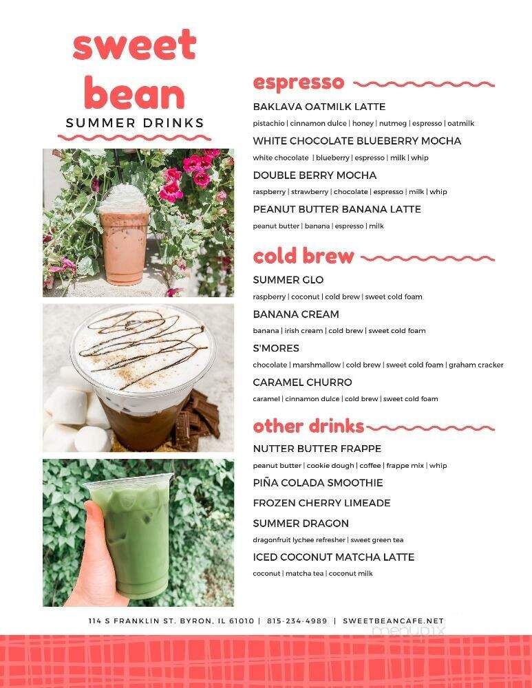 Sweetbean Cafe & Bakery - Byron, IL menu_pic