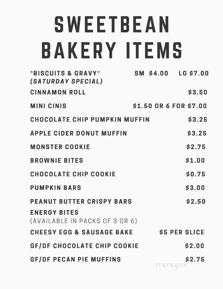 Sweetbean Cafe & Bakery - Byron, IL menu_pic