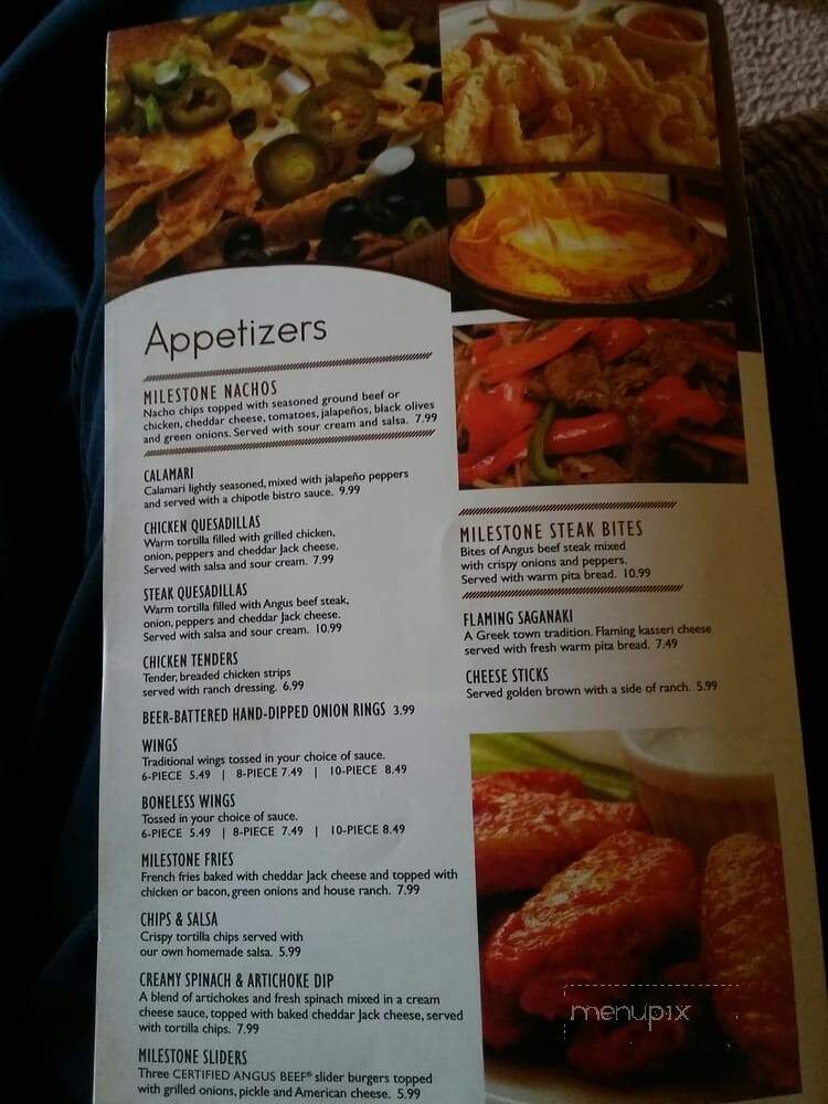 Milestone Grill - Eastpointe, MI menu_pic