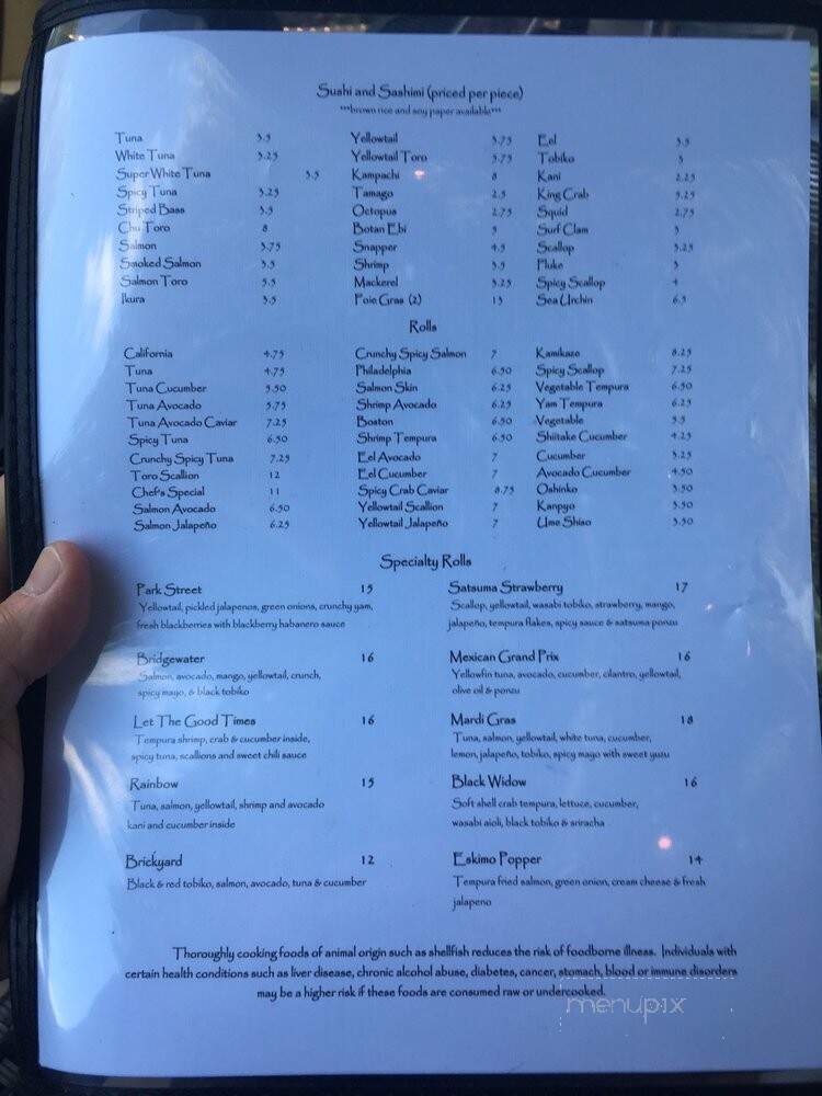 Chiba - Westfield, IN menu_pic