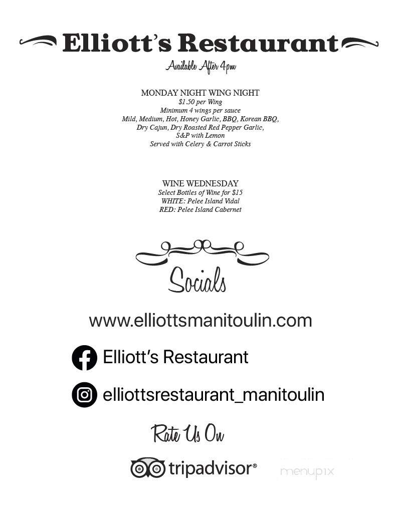 Elliott's Restaurant - Little Current, ON
