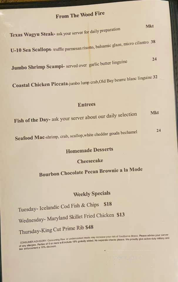 495 Chesapeake Eats - Rockport, TX menu_pic