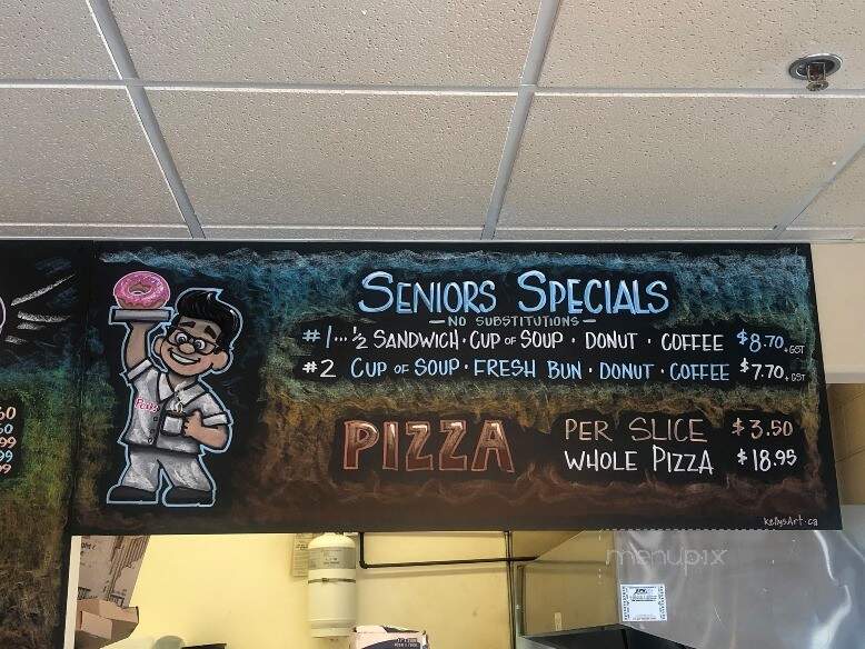 Perks Donuts - Campbell River, BC menu_pic