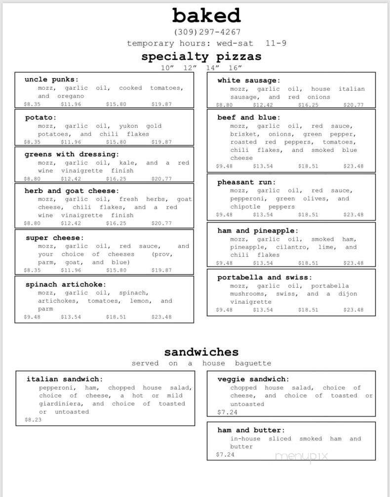 Baked - Galesburg, IL menu_pic