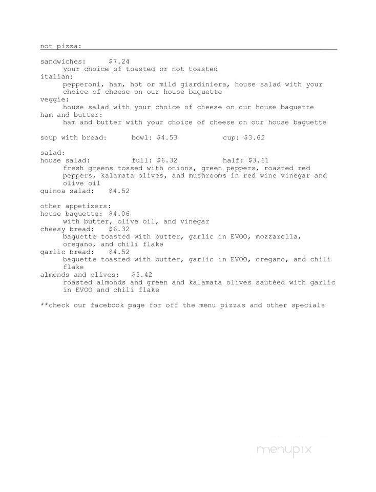 Baked - Galesburg, IL menu_pic