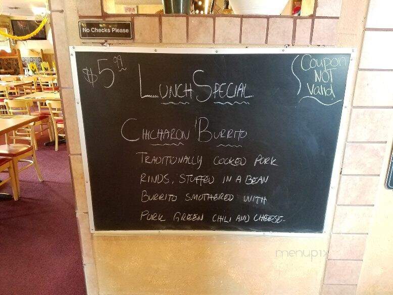 El Jimador - Lakewood, CO menu_pic