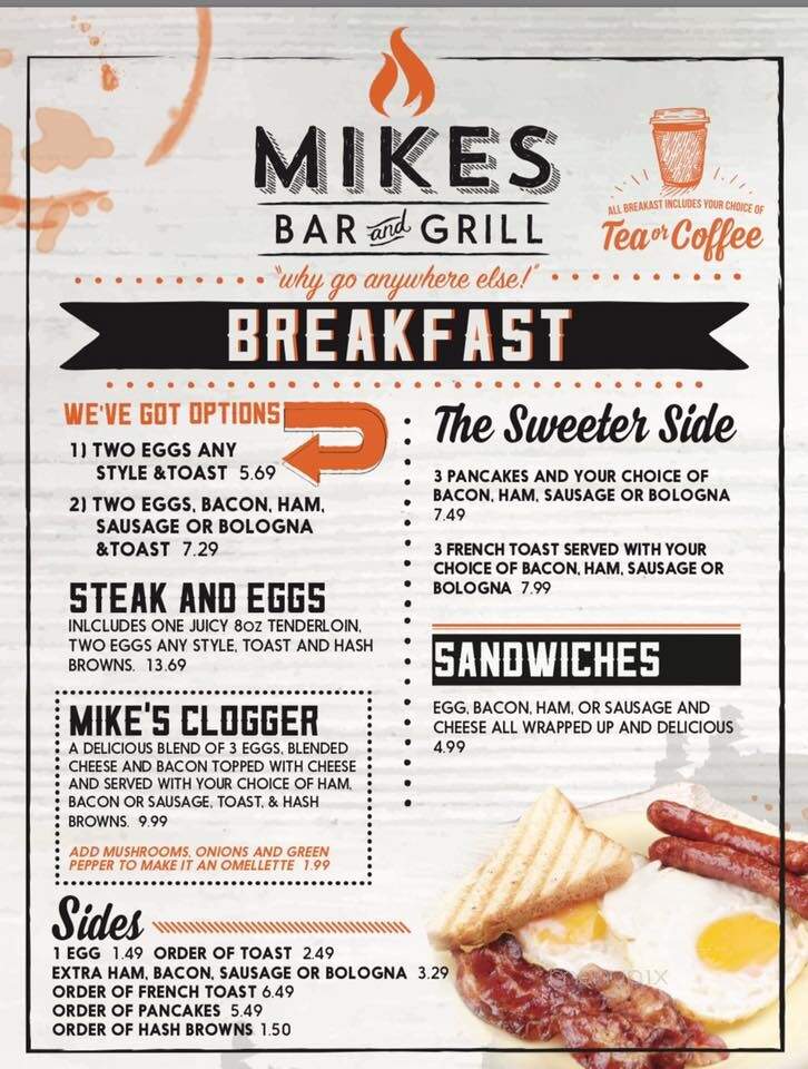 Mike's Bar & Grill - Miramichi, NB menu_pic