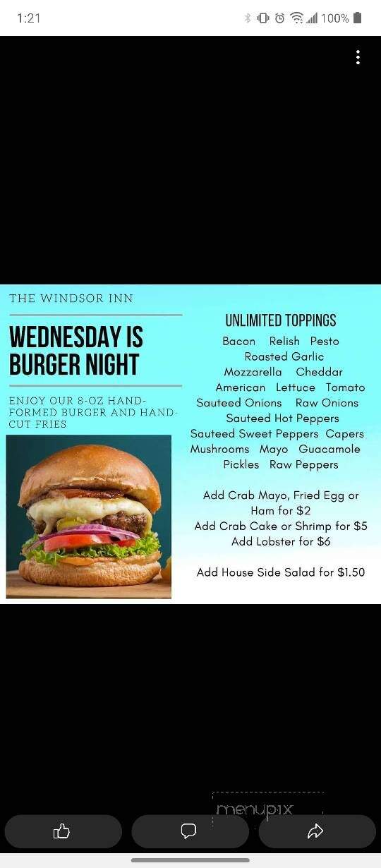 Windsor Inn At Shillington - Shillington, PA menu_pic