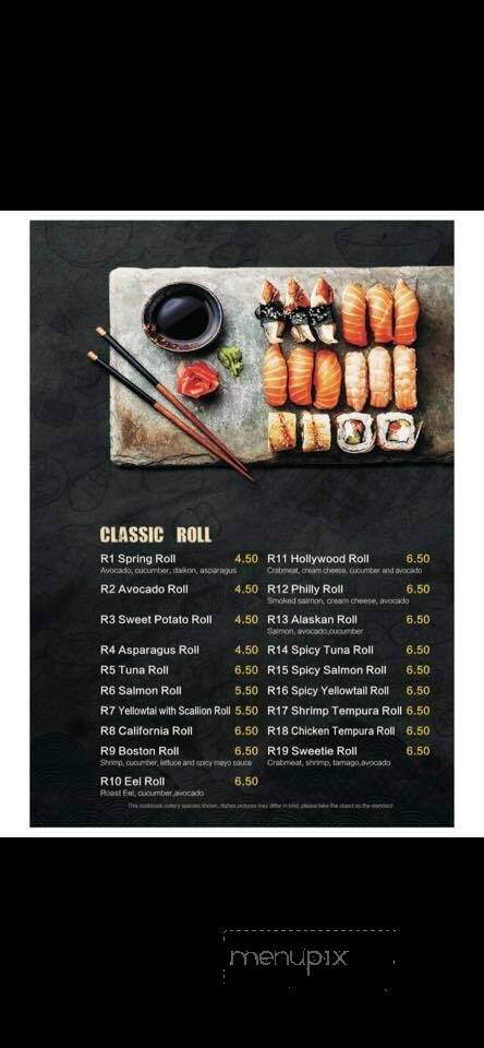 Toki Hibachi and Sushi - Decatur, IL menu_pic