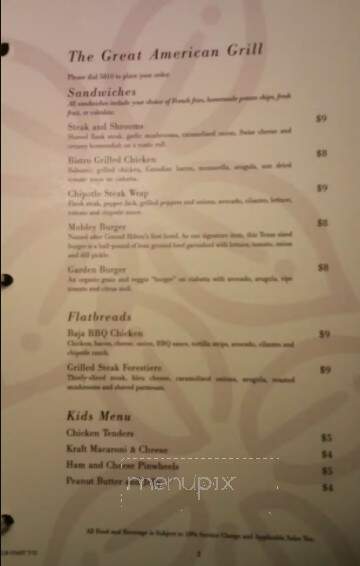 Great American Grill at the Hilton Garden Inn - Palm Coast, FL menu_pic