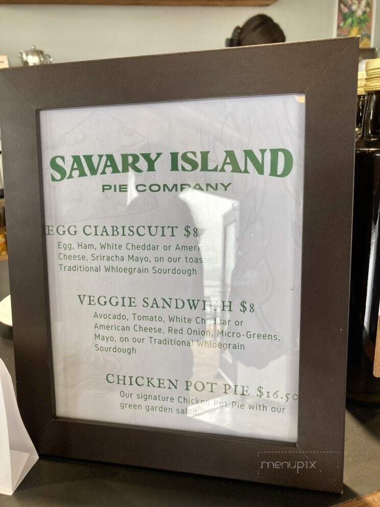 Savary Island Pie Company - Tofino, BC menu_pic
