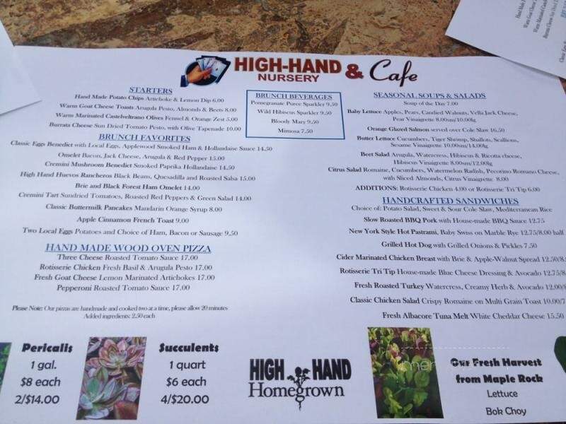 High Hand Conservatory & Cafe - Loomis, CA