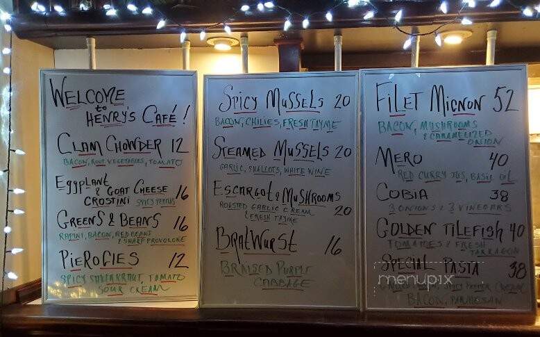 Henry's Cafe & Fine Groceries - Pottstown, PA menu_pic