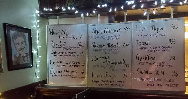 Henry's Cafe & Fine Groceries - Pottstown, PA menu_pic