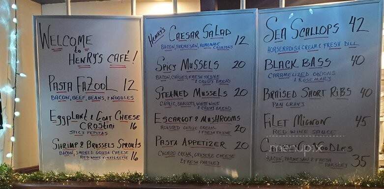 Henry's Cafe & Fine Groceries - Pottstown, PA menu_pic