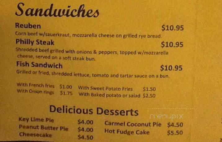 Louie's Grill at Countryside Farm - Cropwell, AL menu_pic