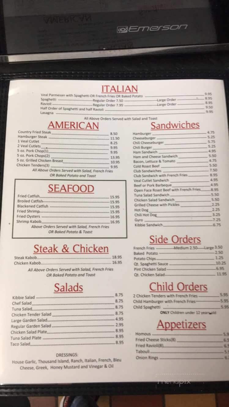 Rest Haven - Clarksdale, MS menu_pic