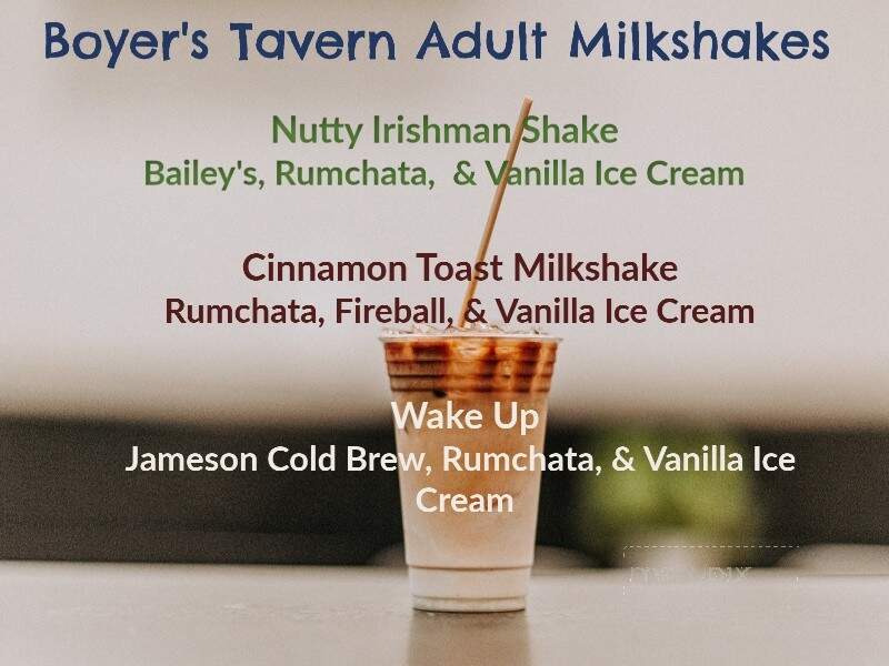 Boyer's Tavern - Lebanon, PA menu_pic