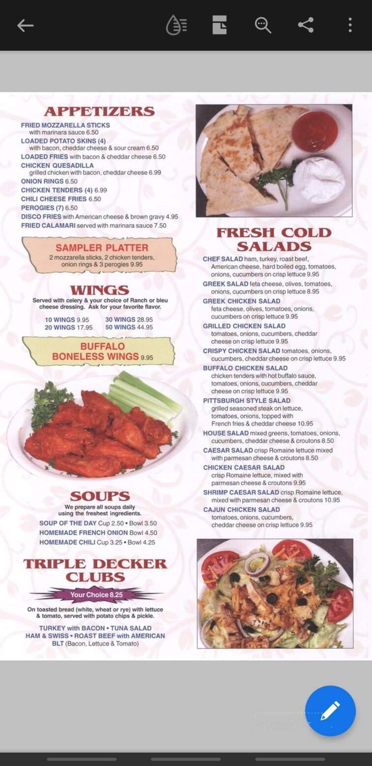 Peppermill Restaurant - Mechanicsburg, PA menu_pic