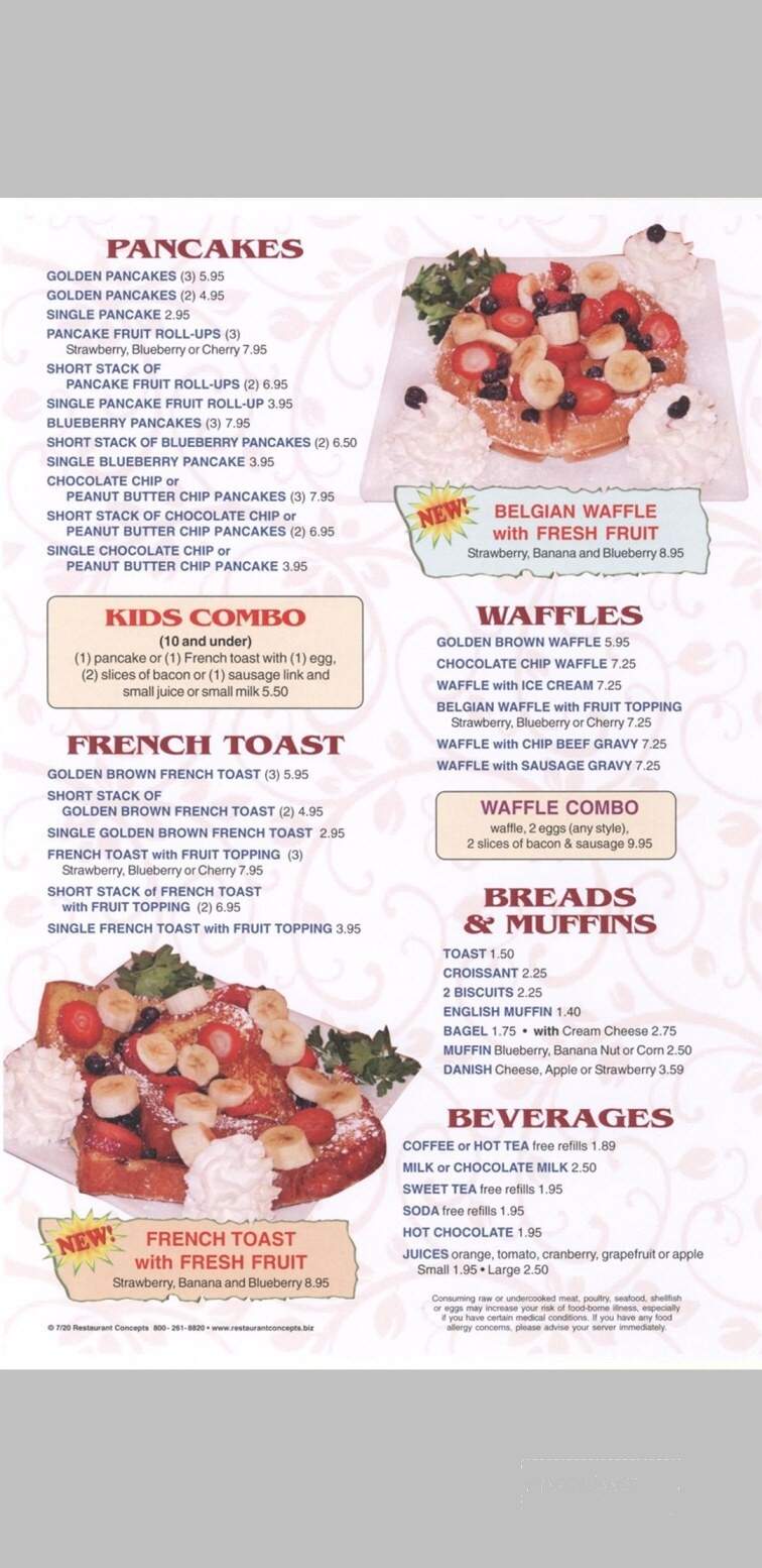 Peppermill Restaurant - Mechanicsburg, PA menu_pic