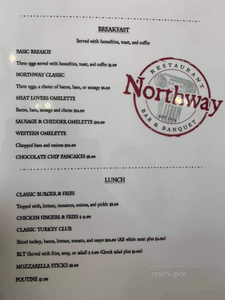 Northway Family Restaurant - Belleville, ON menu_pic