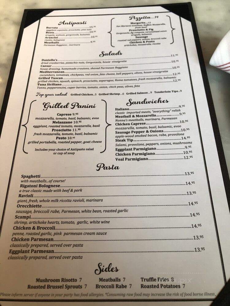 Daniella's Cafe and Market - Danvers, MA menu_pic