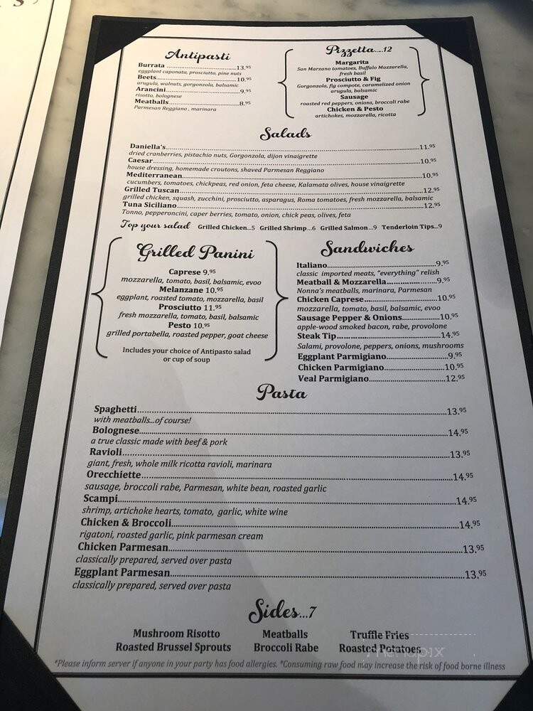 Daniella's Cafe and Market - Danvers, MA menu_pic