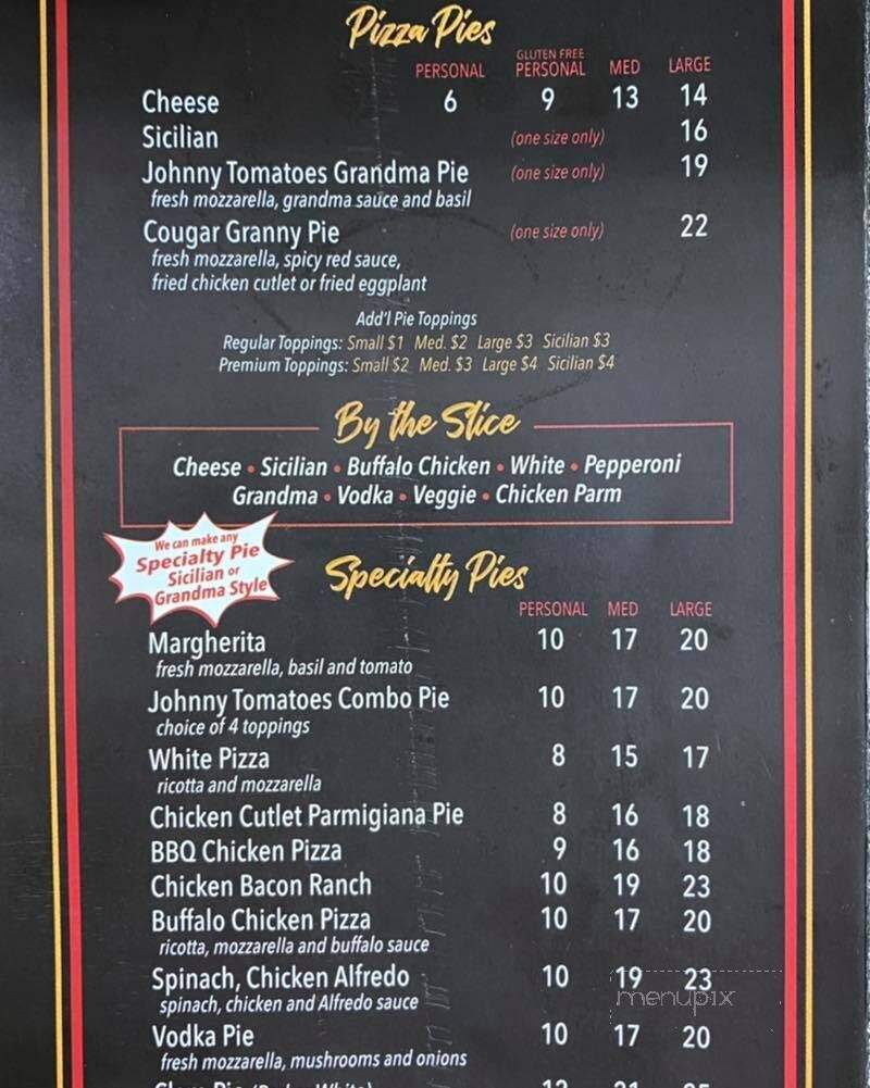Johnny Tomatoes - Monroe, NC menu_pic