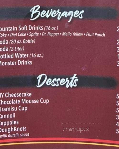 Johnny Tomatoes - Monroe, NC menu_pic