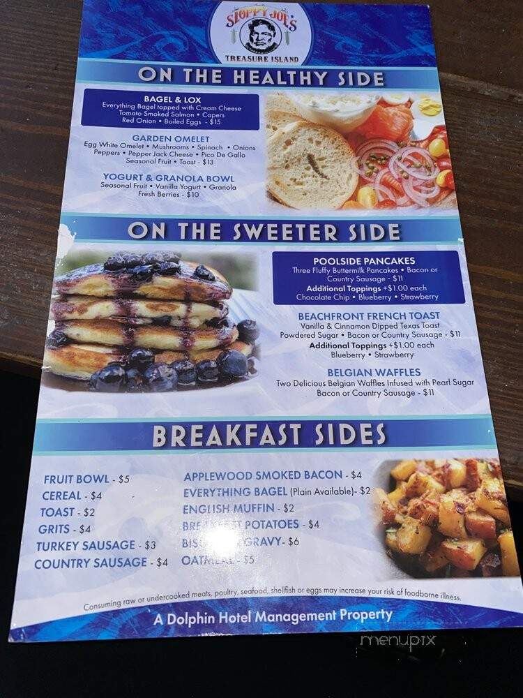Sloppy Joe's - Treasure Island, FL menu_pic