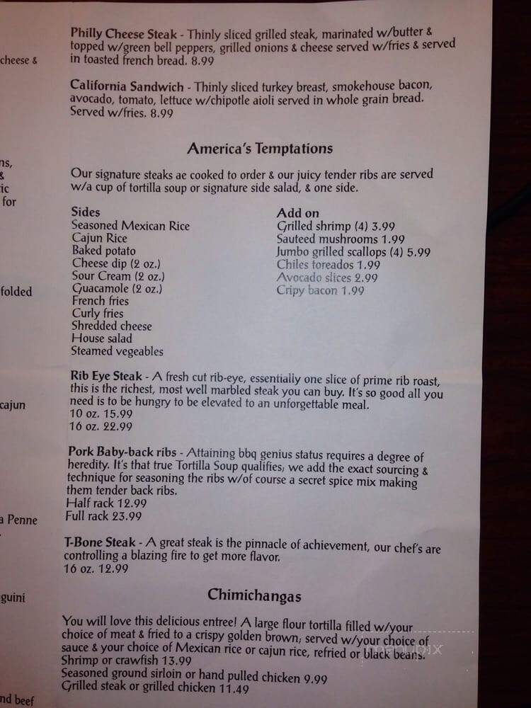 Tortilla Soup - McComb, MS menu_pic